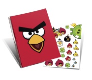 Spiralblokk ANGRY BIRD A4 60 ark lin