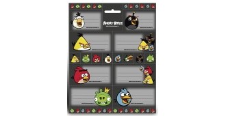 Boketiketter ANGRY BIRD 1 ark