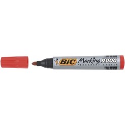 Merkepenn BIC Marking 2000 rød
