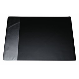 Skriveunderlag 50x65cm sort m/sideklaff