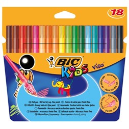 Fiberpenn BIC Visa ass. farger(18)
