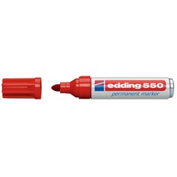 Merkepenn EDDING 550 rød