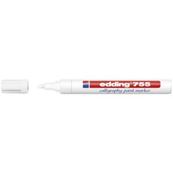 Kalligrafipenn Edding 755 1-4mm hvit