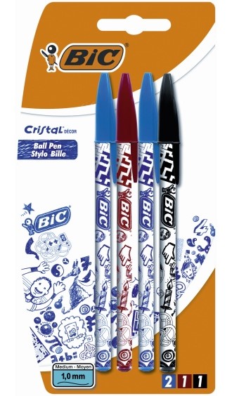 Kulepenn BIC Cristal Decor 1mm (4)