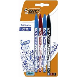 Kulepenn BIC Cristal Decor 1mm (4)