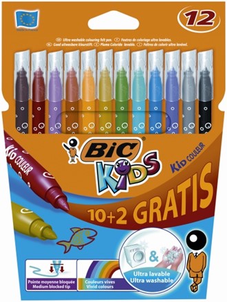 Fiberpenn Bic Kids Couleur (12)