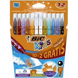 Fiberpenn Bic Kids Colour & Erase  (12)