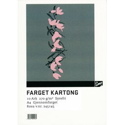 Kartong EMO A4 270g 35 Rosa (10)