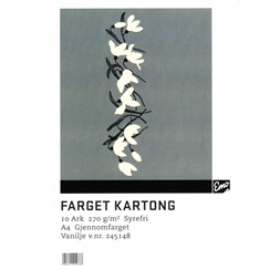 Kartong EMO A4 270g 52 Vanilje (10)