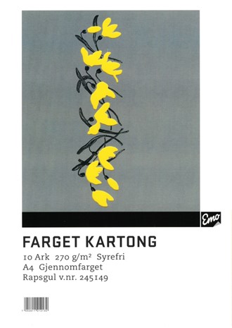 Kartong EMO A4 270g 47 Rapsgul (10)