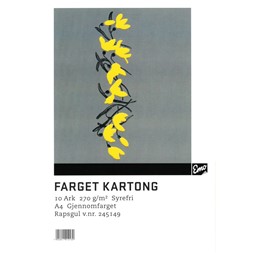 Kartong EMO A4 270g 47 Rapsgul (10)