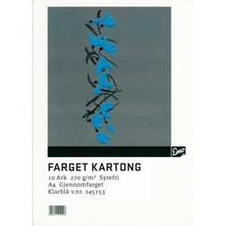 Kartong EMO A4 270g 69 Klarblå (10)