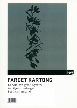 Kartong EMO A4 270g 90 Sort (10)