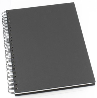 Spiralbok GRIEG A4 160s linjer sort