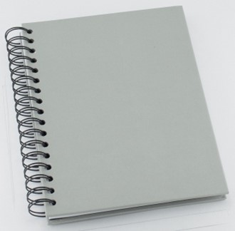 Spiralbok GRIEG A5 160s linjer grå