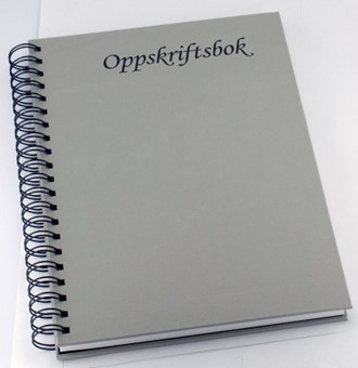 Oppskriftsbok GRIEG 160 S. Spiral Grå