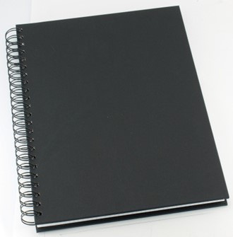 Spiralbok GRIEG Trend A4 160s ruter sort