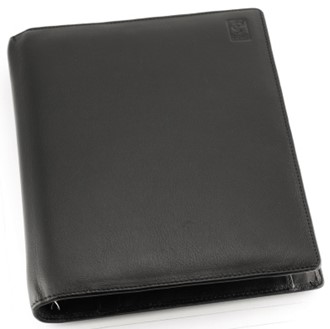 Planlegger GRIEG A5 Nappa Slim sort