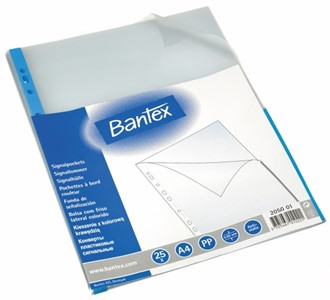 Signallomme BANTEX A4 PP 80my blå (25)