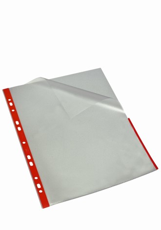 Signallomme BANTEX A4 PP 80my rød (25)