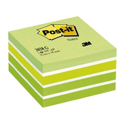 POST-IT® kube 2028G 76x76mm akv. grønn(