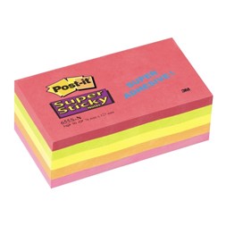POST-IT® Super Sticky 655SN 127x76mm ass