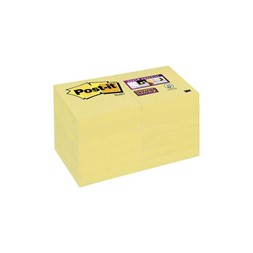POST-IT® Super Sticky 51x51mm gul (12)