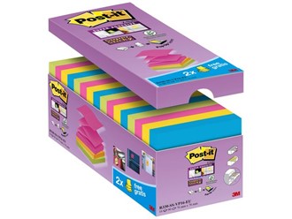 Notatblokk POST-IT SS ZN 76x76 ass (16)