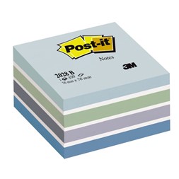 POST-IT® kube 2028B 76x76mm akvarell blå