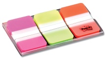 POST-IT® Index Strong rosa/grønn/orange