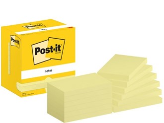 POST-IT® notatblokk 655CY 127x76mm gul(12)