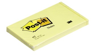 POST-IT® notatblokk 655 127x76mm gul