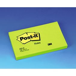 POST-IT® notatblokk 655NG 127x76 neongrø