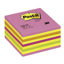 POST-IT® kube 2028NP 76x76mm neon rosa