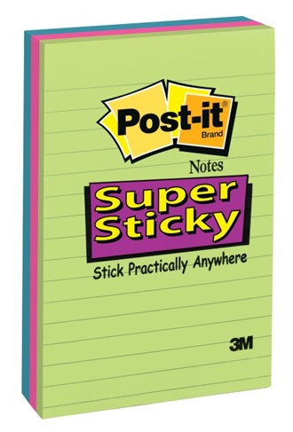POST-IT® Super Sticky 102x152mm linj (3)