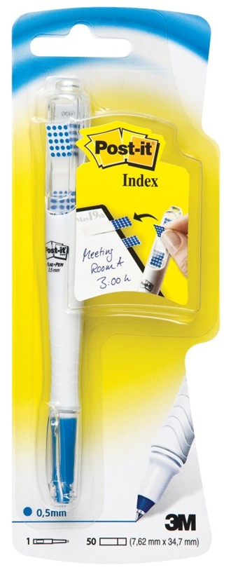 Kulepenn Post-it Index blå