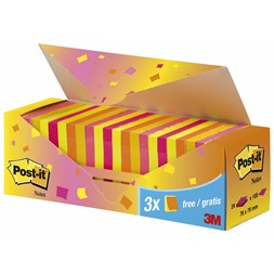 POST-IT® notatblokk 76x76 ass neonfr(24)