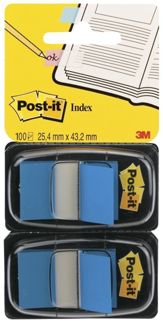 POST-IT® Index blå 2x50 medium1