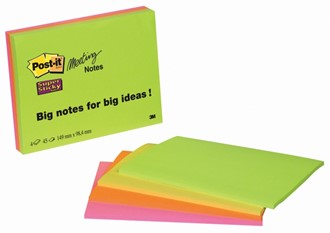 POST-IT® Meeting Notes 15x10cm ass (4)