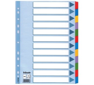 Skilleblad A4 Mylar 12-delt