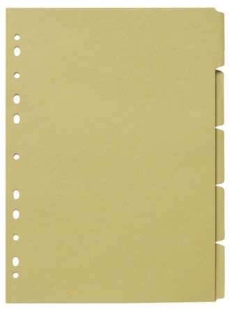 Skilleblad A4 5-delt manilla