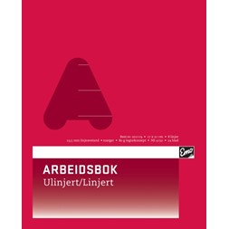 Arbeidsbok EMO 17x21cm 80g ulin/lin  8l