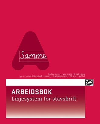 Arbeidsbok EMO 17x21cm ls 5,5:7:5,5 8lin