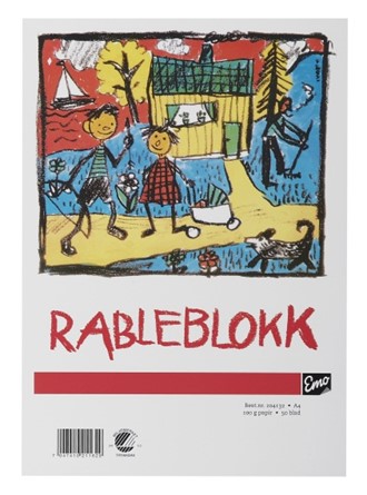 Rableblokk EMO A4 100g 50 blad