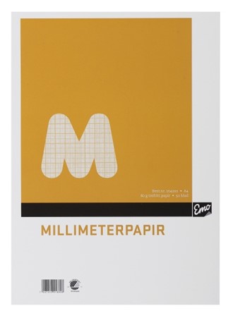 Millimeterpapir ESSELTE A4 80g 50 blad