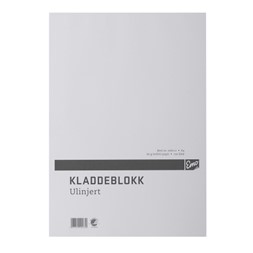 Kladdeblokk EMO A4 ulinjert 60g 100 blad