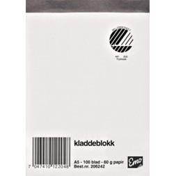 Kladdeblokk EMO A5 ulinj stift 60g 100bl