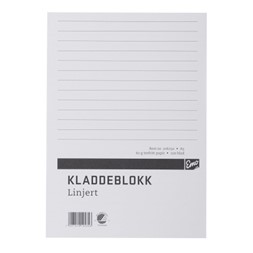 Kladdeblokk A5 linjer 60g 100 blad