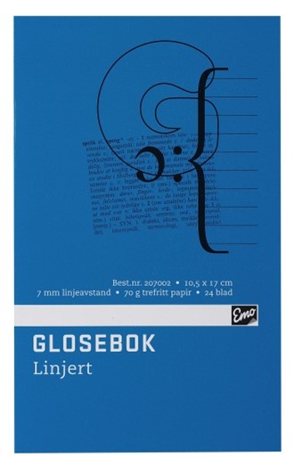 Glosebok EMO 105x170mm 24 blad