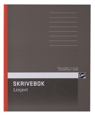 Skrivebok Emo 17x21cm 70g 48bl linjer